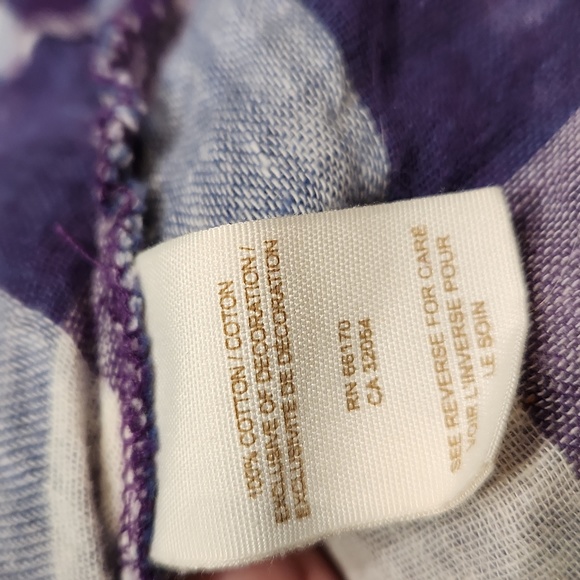 EUC Free People Women's sz S Plaid Button down Dress w/2 front pockets - Picture 9 of 9